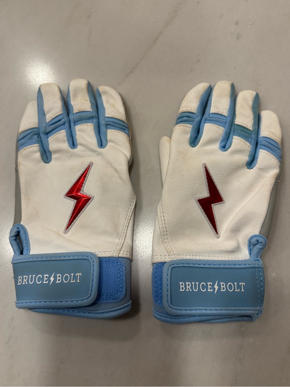 BRUCE BOLT Batting Gloves Happ Series Premium Pro Short Cuff Youth Medium